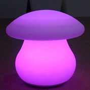 Cogumelo Luminoso Multicor com Bateria